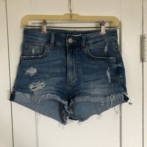 H&M High Waisted Denim Shorts